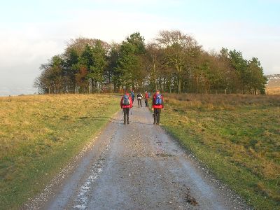 Heading across Lyme Park