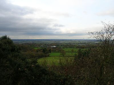 The view over the West Lancashire Plain from Harrock Hill